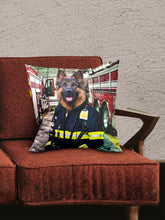 Load image into Gallery viewer, The Chief Firefighter - Custom Pet Pillow - NextGenPaws Pet Portraits
