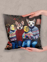 Load image into Gallery viewer, Christmas Family - Custom Pet Pillow - NextGenPaws Pet Portraits
