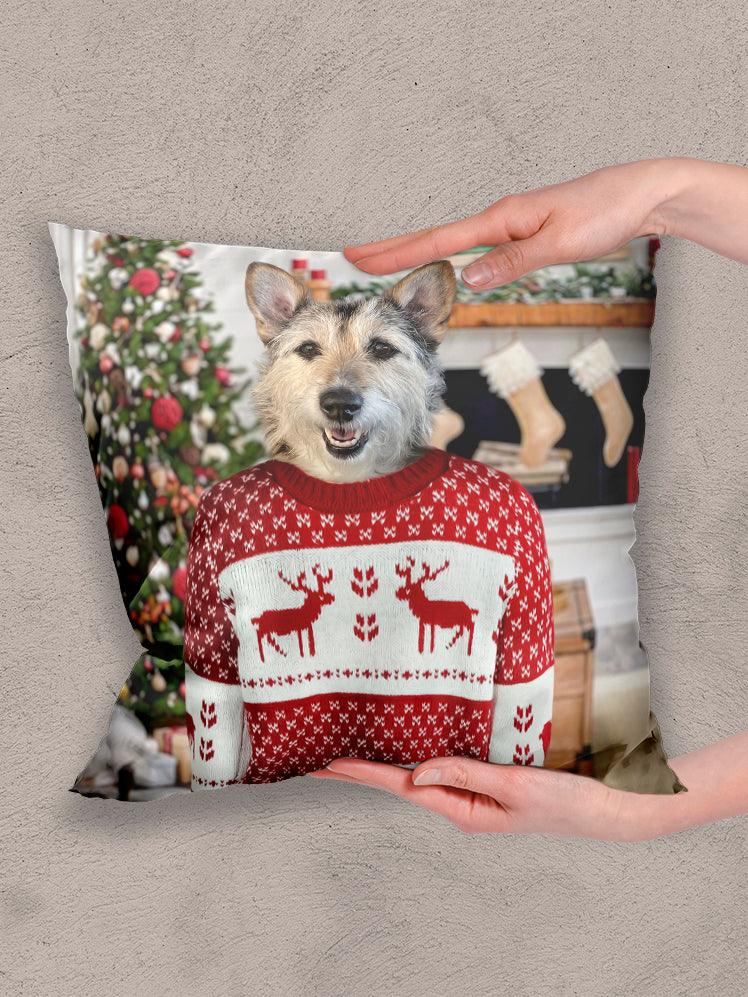 Christmas Solo - Custom Pet Pillow - NextGenPaws Pet Portraits
