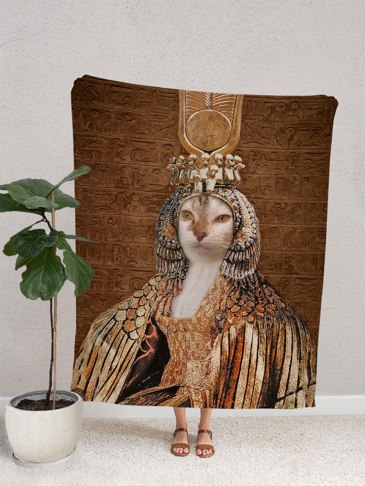 Cleopawtra - Custom Pet Blanket - NextGenPaws Pet Portraits