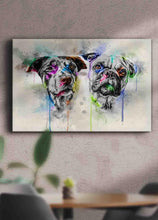 Load image into Gallery viewer, Colourful Painting Sibling - Custom Pet Canvas - NextGenPaws Pet Portraits
