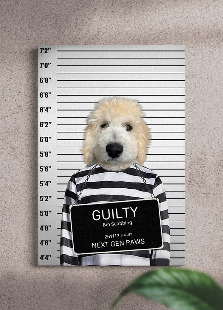 The Convict - Custom Pet Portrait - NextGenPaws Pet Portraits