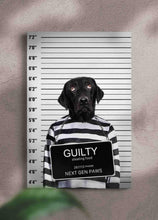 Load image into Gallery viewer, The Convict - Custom Pet Portrait - NextGenPaws Pet Portraits
