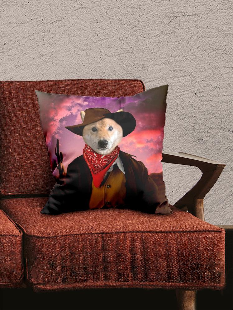 Cowboy - Custom Pet Pillow - NextGenPaws Pet Portraits