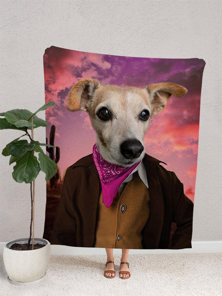 Cowboy - Custom Pet Blanket - NextGenPaws Pet Portraits