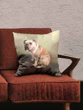 Load image into Gallery viewer, Craquelure Oil Painting - Custom Pet Pillow - NextGenPaws Pet Portraits

