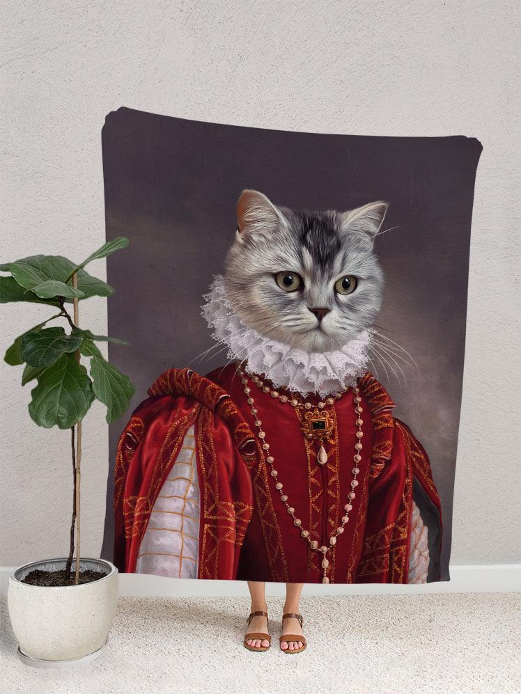 The Queen of Roses - Custom Pet Blanket - NextGenPaws Pet Portraits