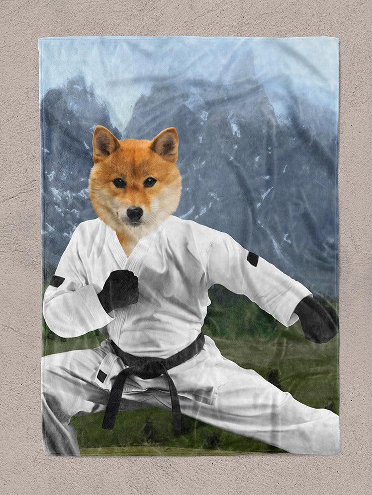 Karate Paw - Custom Pet Blanket - NextGenPaws Pet Portraits
