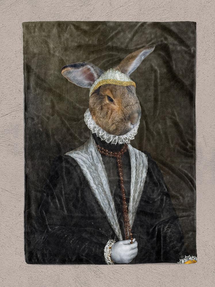 The Austrian Queen of Spain Anne- Custom Pet Blanket - NextGenPaws Pet Portraits