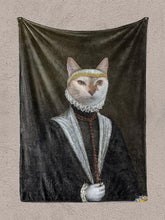 Load image into Gallery viewer, The Austrian Queen of Spain Anne- Custom Pet Blanket - NextGenPaws Pet Portraits
