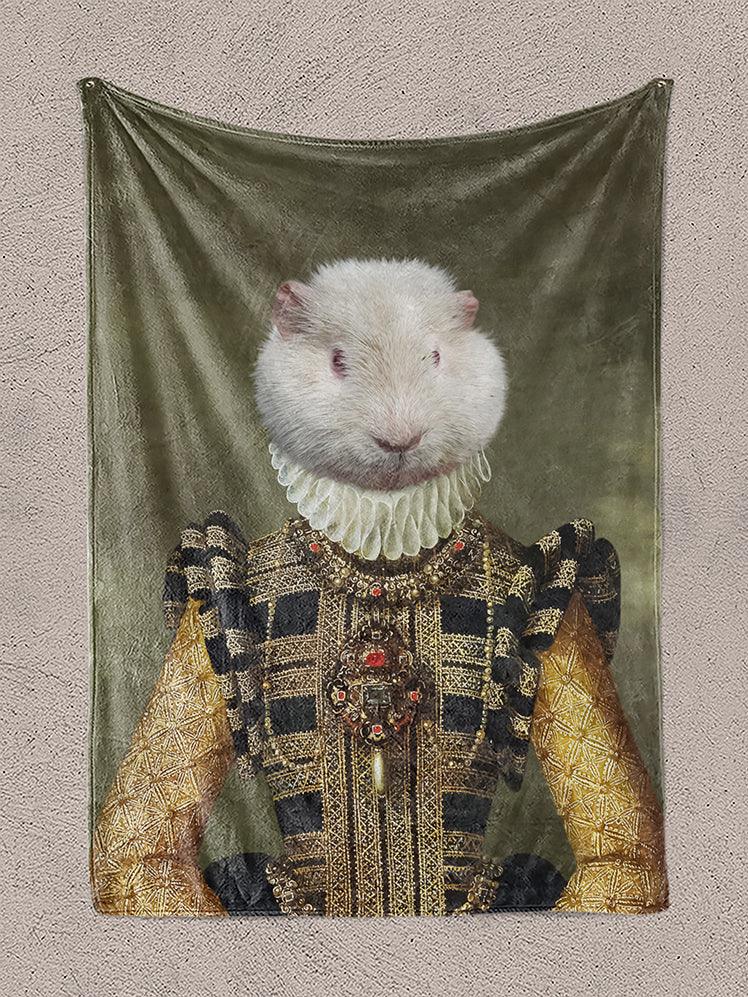 The Dame - Custom Pet Blanket - NextGenPaws Pet Portraits