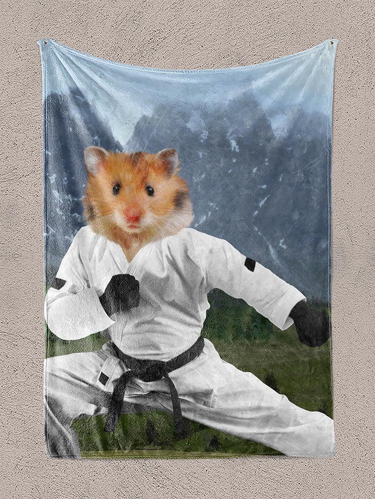 Karate Paw - Custom Pet Blanket - NextGenPaws Pet Portraits