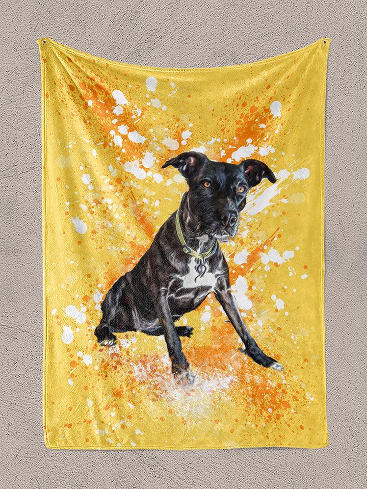 Splash Oil Painting - Custom Pet Blanket - NextGenPaws Pet Portraits