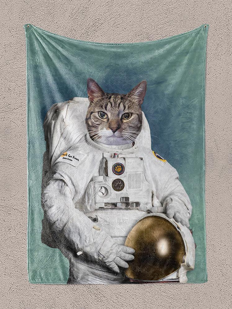 The Astronaut - Custom Pet Blanket - NextGenPaws Pet Portraits