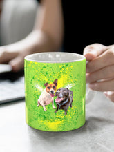 Load image into Gallery viewer, Splash Oil Painting Sibling - Custom Pet Mug - NextGenPaws Pet Portraits
