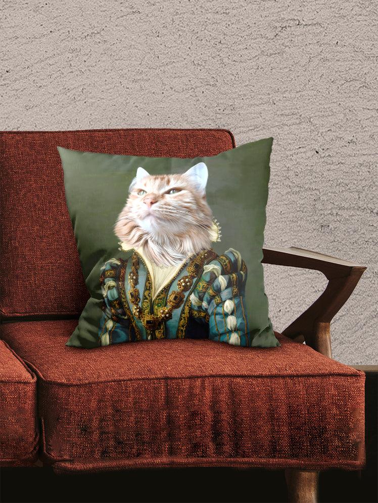 The Sapphire Queen - Custom Pet Pillow - NextGenPaws Pet Portraits