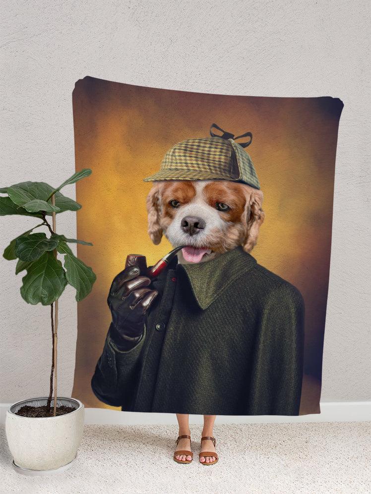Detective Pawlock - Custom Pet Blanket - NextGenPaws Pet Portraits
