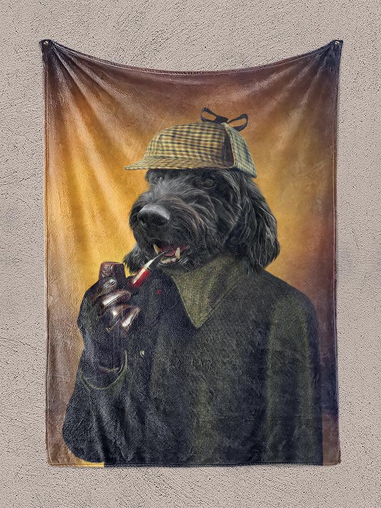 Detective Pawlock - Custom Pet Blanket - NextGenPaws Pet Portraits
