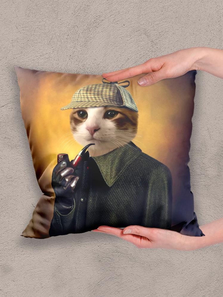 Detective Pawlock - Custom Pet Pillow - NextGenPaws Pet Portraits