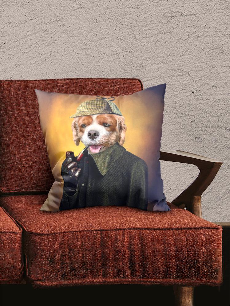 Detective Pawlock - Custom Pet Pillow - NextGenPaws Pet Portraits