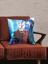 Load image into Gallery viewer, Doctor PWho - Custom Pet Pillow - NextGenPaws Pet Portraits
