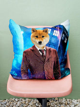 Load image into Gallery viewer, Doctor PWho - Custom Pet Pillow - NextGenPaws Pet Portraits
