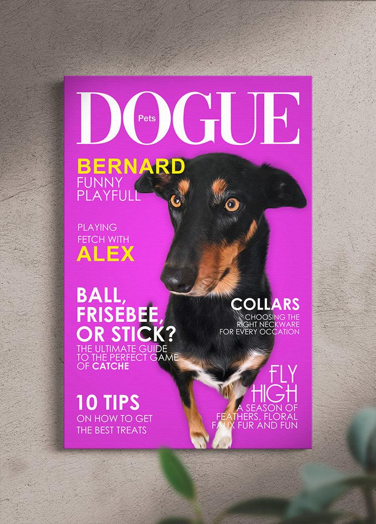 Dogue Magazine Cover - Custom Pet Portrait - NextGenPaws Pet Portraits
