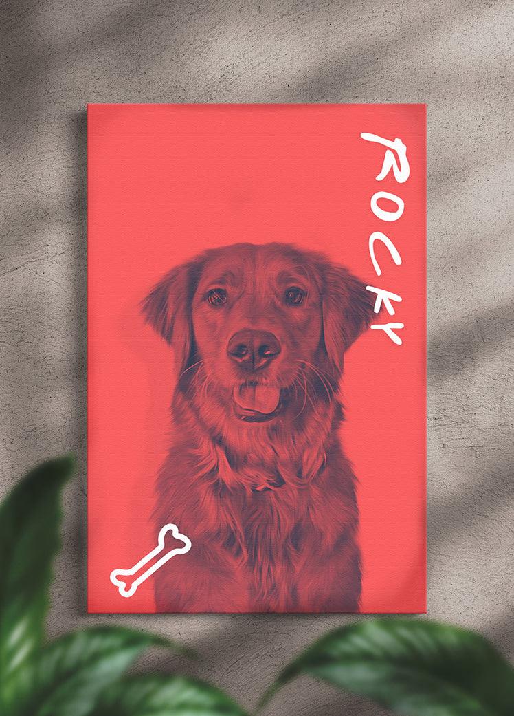 DuoTone Paws - Custom Pet Portrait - NextGenPaws Pet Portraits