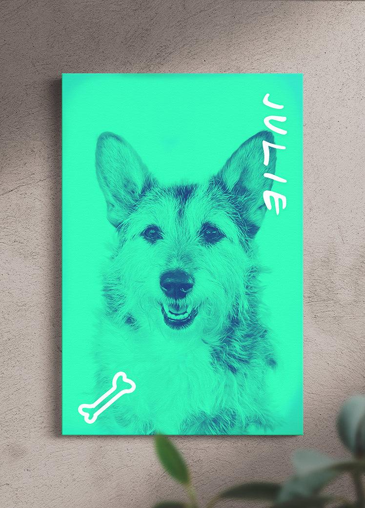 DuoTone Paws - Custom Pet Portrait - NextGenPaws Pet Portraits