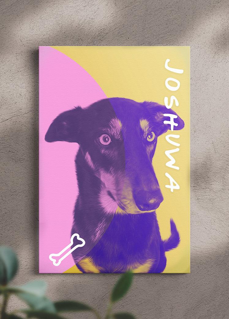 DuoTone Paws - Custom Pet Portrait - NextGenPaws Pet Portraits
