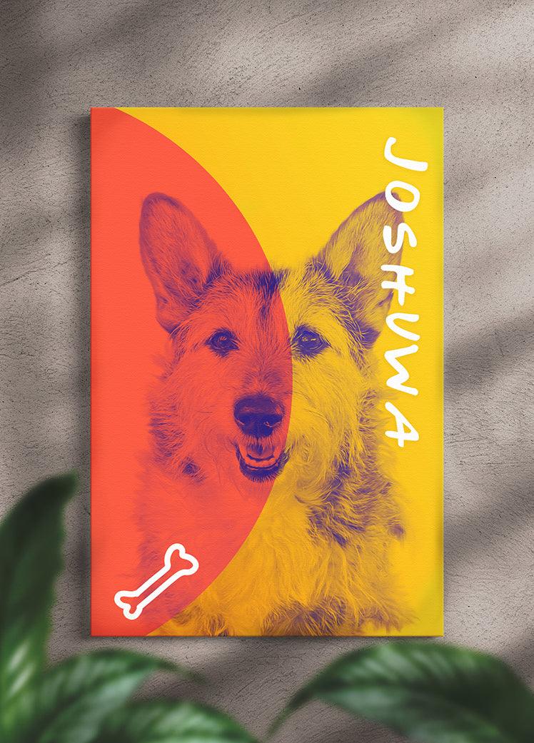 DuoTone Paws - Custom Pet Portrait - NextGenPaws Pet Portraits