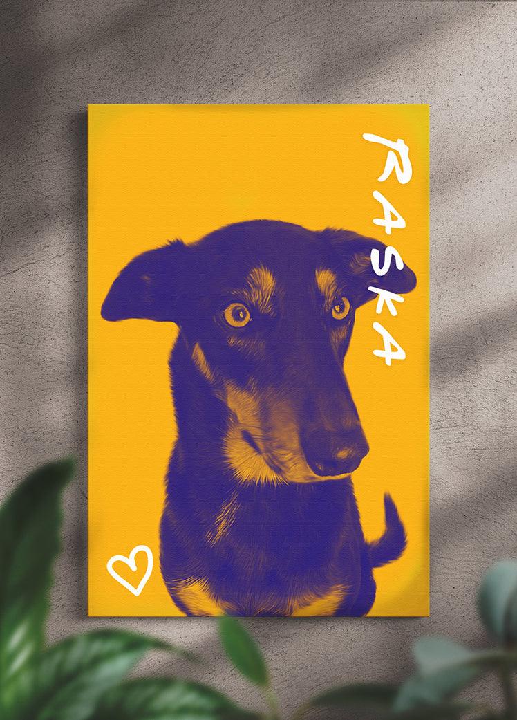 DuoTone Paws - Custom Pet Portrait - NextGenPaws Pet Portraits
