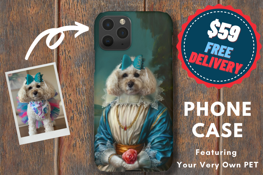 Custom Pet Phone Cover - NextGenPaws Pet Portraits