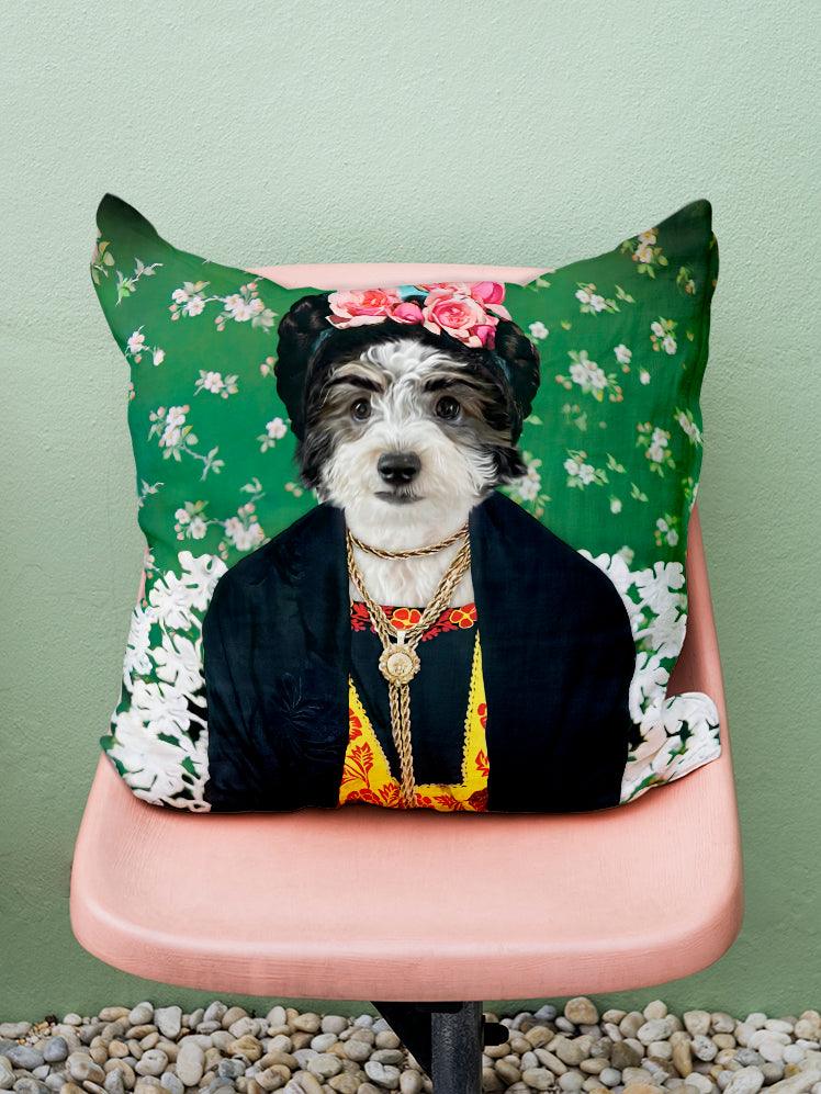 Frida Paw - Custom Pet Pillow - NextGenPaws Pet Portraits