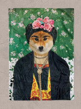 Load image into Gallery viewer, Frida Paw - Custom Pet Blanket - NextGenPaws Pet Portraits
