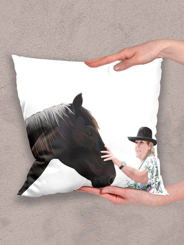 Human and Pet Design - Custom Pet Pillow - NextGenPaws Pet Portraits