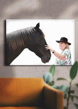 Load image into Gallery viewer, Human and Pet Design - Custom Canvas Portrait - NextGenPaws Pet Portraits
