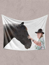 Load image into Gallery viewer, Human and Pet Design - Custom Pet Blanket - NextGenPaws Pet Portraits
