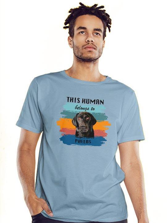 This Human Belongs to Custom Pet T-shirt NextGenPaws