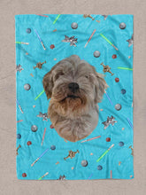 Load image into Gallery viewer, Funky Designs | Lightsaber - Custom Pet Blankets - NextGenPaws Pet Portraits
