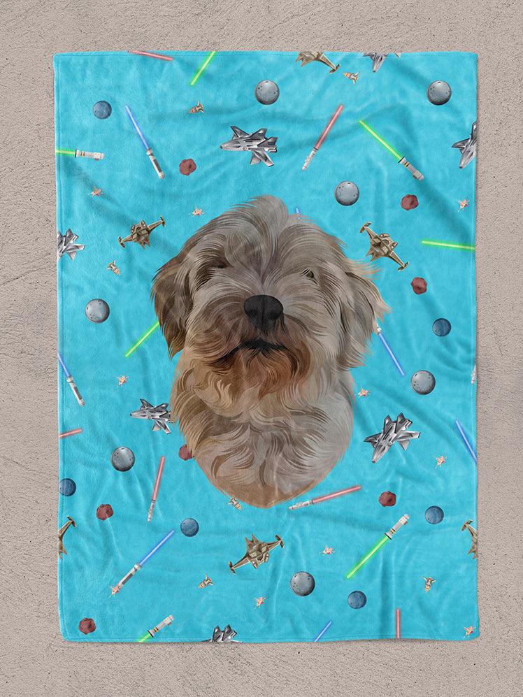 Funky Designs | Lightsaber - Custom Pet Blankets - NextGenPaws Pet Portraits