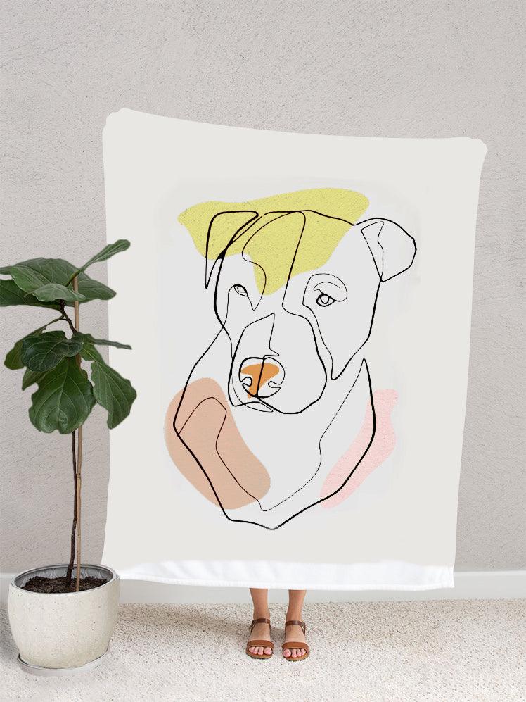 Line Art - Custom Pet Blanket - NextGenPaws Pet Portraits