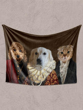 Load image into Gallery viewer, Lucky Trio - Custom Sibling Pet Blanket - NextGenPaws Pet Portraits
