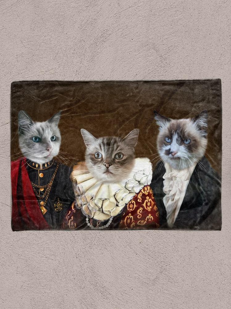 Lucky Trio - Custom Sibling Pet Blanket - NextGenPaws Pet Portraits