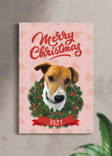 Load image into Gallery viewer, Merry Christmas   - Custom Pet Portrait - NextGenPaws Pet Portraits
