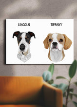 Load image into Gallery viewer, Minimalist Sibling Design - Custom Pet Portrait - NextGenPaws Pet Portraits
