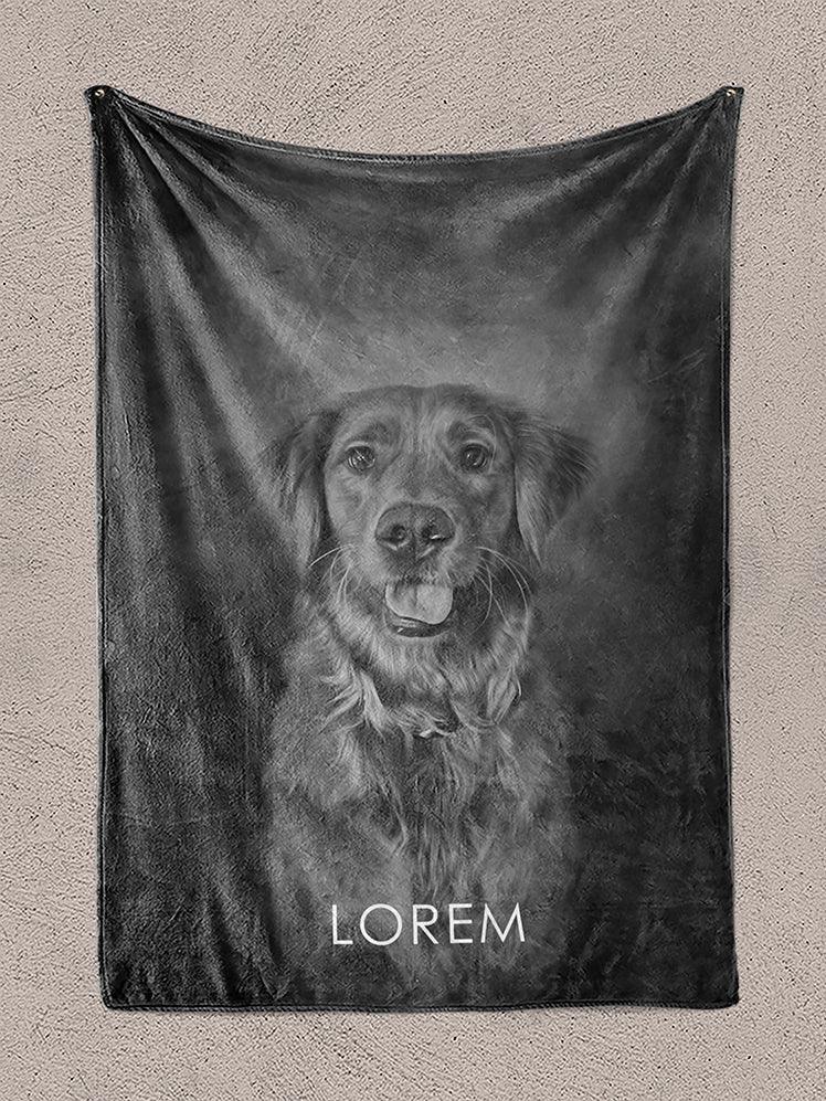 ModerNoir - Custom Pet Blanket - NextGenPaws Pet Portraits