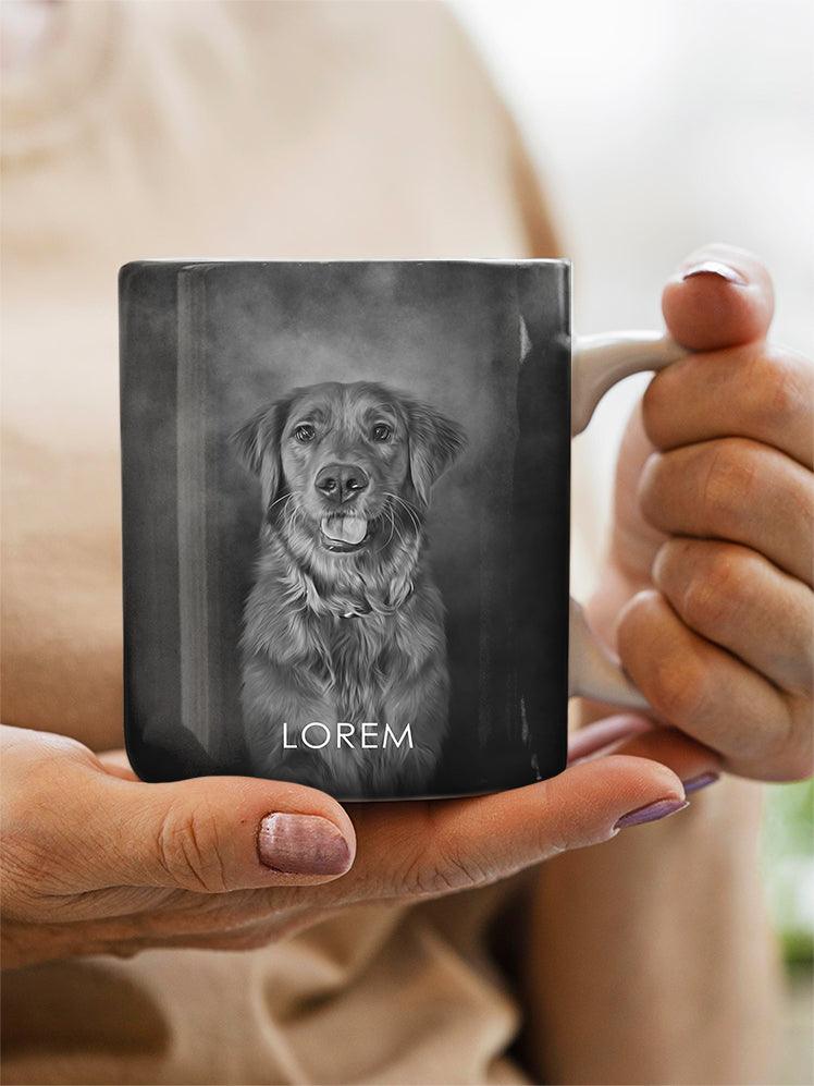 ModerNoir - Custom Pet Mug - NextGenPaws Pet Portraits