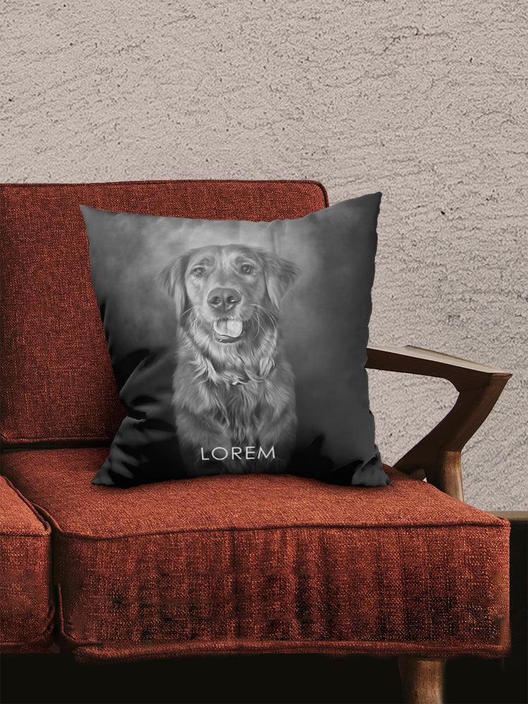 ModerNoir - Custom Pet Pillow - NextGenPaws Pet Portraits