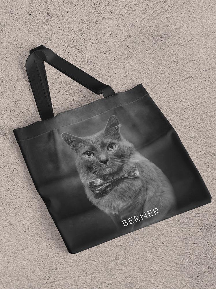 ModerNoir - Custom Pet Tote Bag - NextGenPaws Pet Portraits